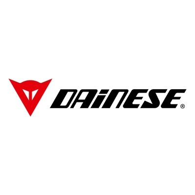 Logotipo DAINESE em preto com símbolo vermelho