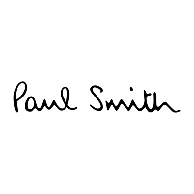 Logótipo manuscrito preto Paul Smith sobre fundo branco