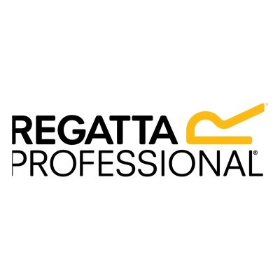 Logótipo REGATTA PROFESSIONAL em preto e amarelo sobre fundo branco