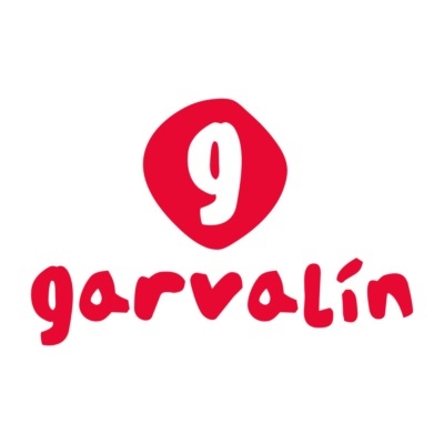 Logótipo Garvalín em cores vermelho e branco