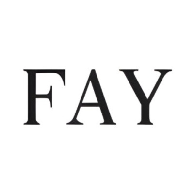 Logotipo FAY em letras pretas