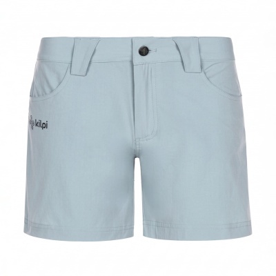 Calções curtos azuis claros com bolsos e botão, marca kilpi