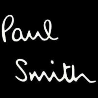 Logótipo Paul Smith em branco sobre fundo preto