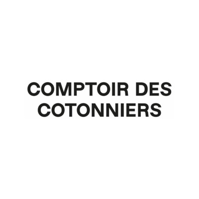 Texto preto em fundo branco com as palavras COMPTIOR DES COTONNIERS
