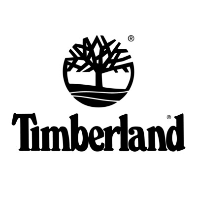 Logotipo preto da Timberland com árvore e texto