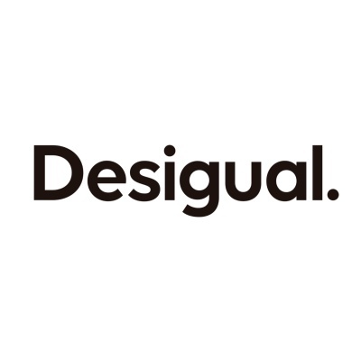 Logótipo da marca Desigual em preto sobre fundo branco