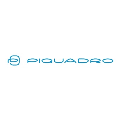 Logótipo da marca Piquadro em azul com símbolo