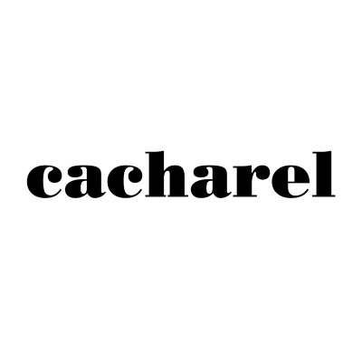 Logótipo Cacharel em preto sobre fundo branco