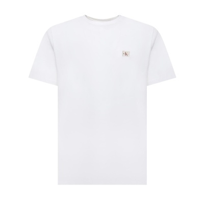 T-shirt branca de manga curta com logótipo cK