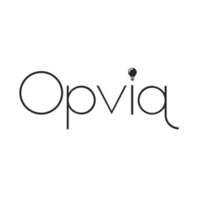 Logótipo Opviaq com lâmpada