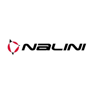 Logótipo Nalini com símbolo circular vermelho e preto