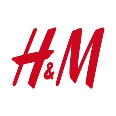 Logótipo H&M vermelho sobre fundo branco