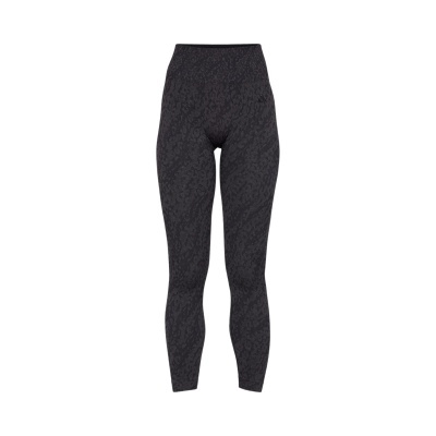 Calças legging cinza escuro com padrão subtil