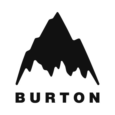 Logótipo preto de montanha e a palavra BURTON