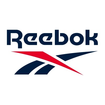 Logótipo da marca Reebok em azul escuro e vermelho