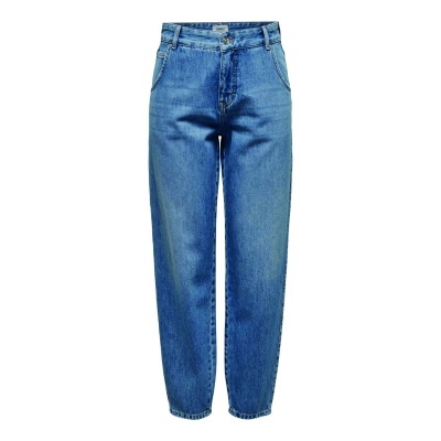 Calças de ganga azuis com corte largo