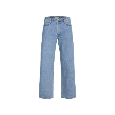 Calças de ganga azul claro de corte largo