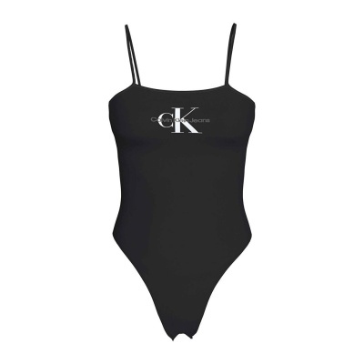 Fato de banho preto com logótipo Calvin Klein Jeans