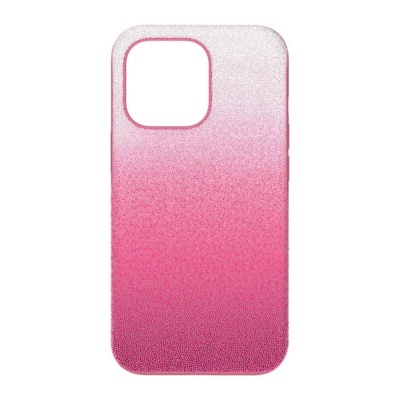 Capa para smartphone rosa com gradiente para branco e textura pontilhada