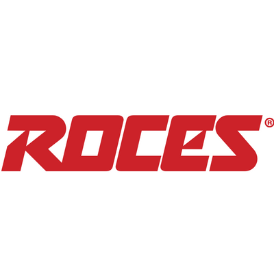 Logotipo da marca ROCES em letras vermelhas