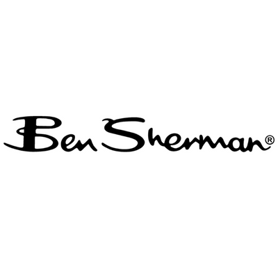 Logótipo da marca Ben Sherman preto em fundo branco