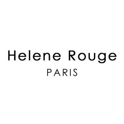 Texto Helene Rouge PARIS em fundo branco