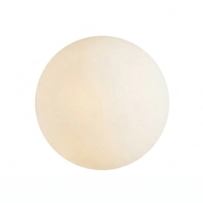 Bola redonda bege clara com textura suave