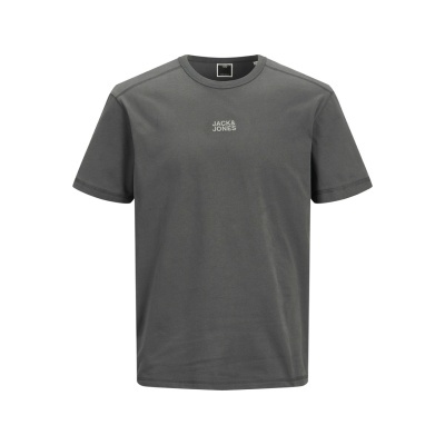 T-shirt cinza JACK & JONES com texto branco no peito