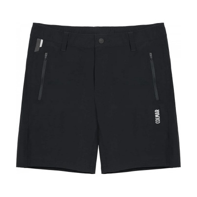 Calções pretos com fechos e logo COLMAR