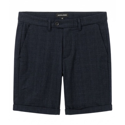 Calções Jack & Jones xadrez azul com detalhes