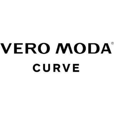 Logotipo VERO MODA CURVE em preto sobre fundo branco