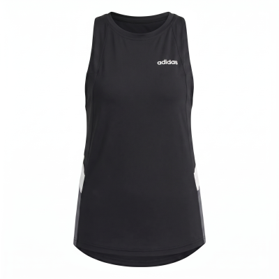 Regata desportiva preta Adidas com logótipo branco