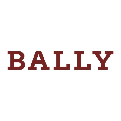 Logótipo da marca BALLY em castanho escuro sobre fundo branco