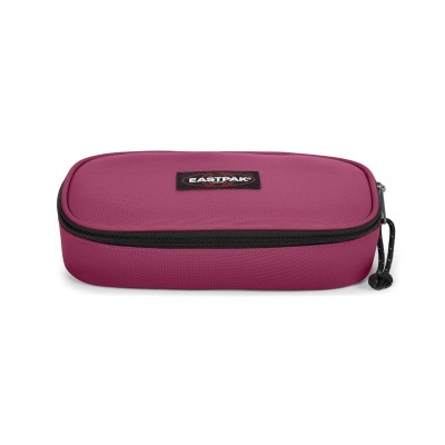 Estojo Eastpak cor de malva com fecho de correr preto e etiqueta com logótipo Eastpak