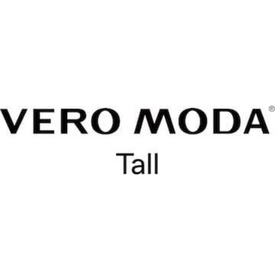 Texto VERO MODA Tall em preto sobre fundo branco