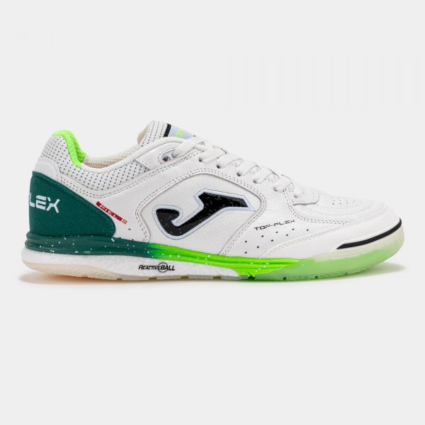Ténis desportivo branco e verde JOMA modelo TOP FLEX