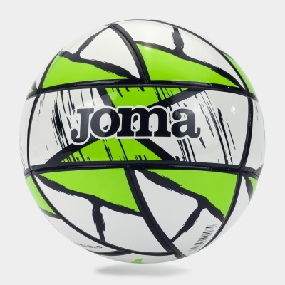 Bola de futebol Joma verde, branca e preta