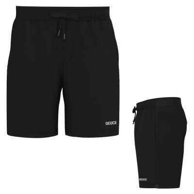 Calções pretos com cordão e escrita DEUCE
