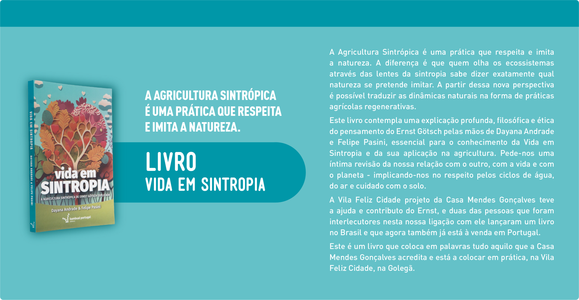 Livro | Vida em Sintropia - Agricultura sintrópica de Ernst Götsch explicada