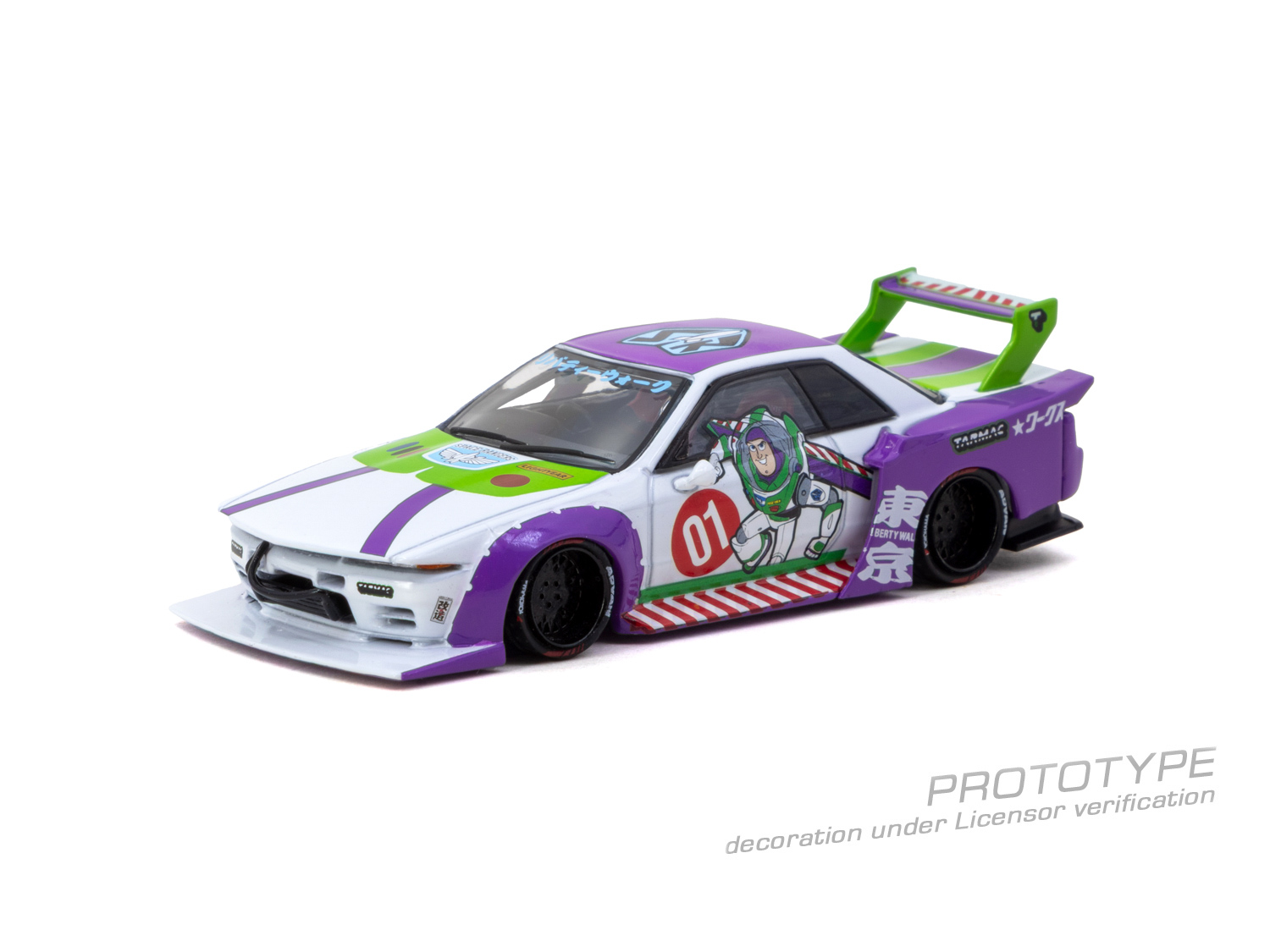 PRÉ-RESERVA * Diecast 1:64 Nissan R32 Skyline LB-Kaido Works Buzz