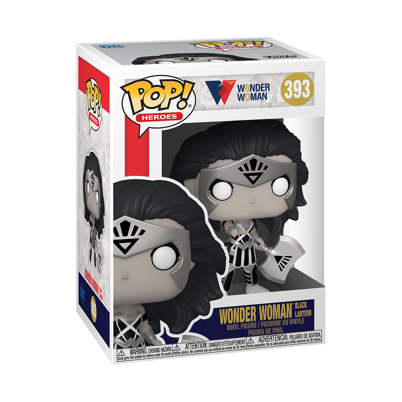 Funko POP! DC Wonder Woman 80th Wonder Woman Black Lantern #393 Figura Funko Pop! da Wonder Woman Lanterna Negra na caixa