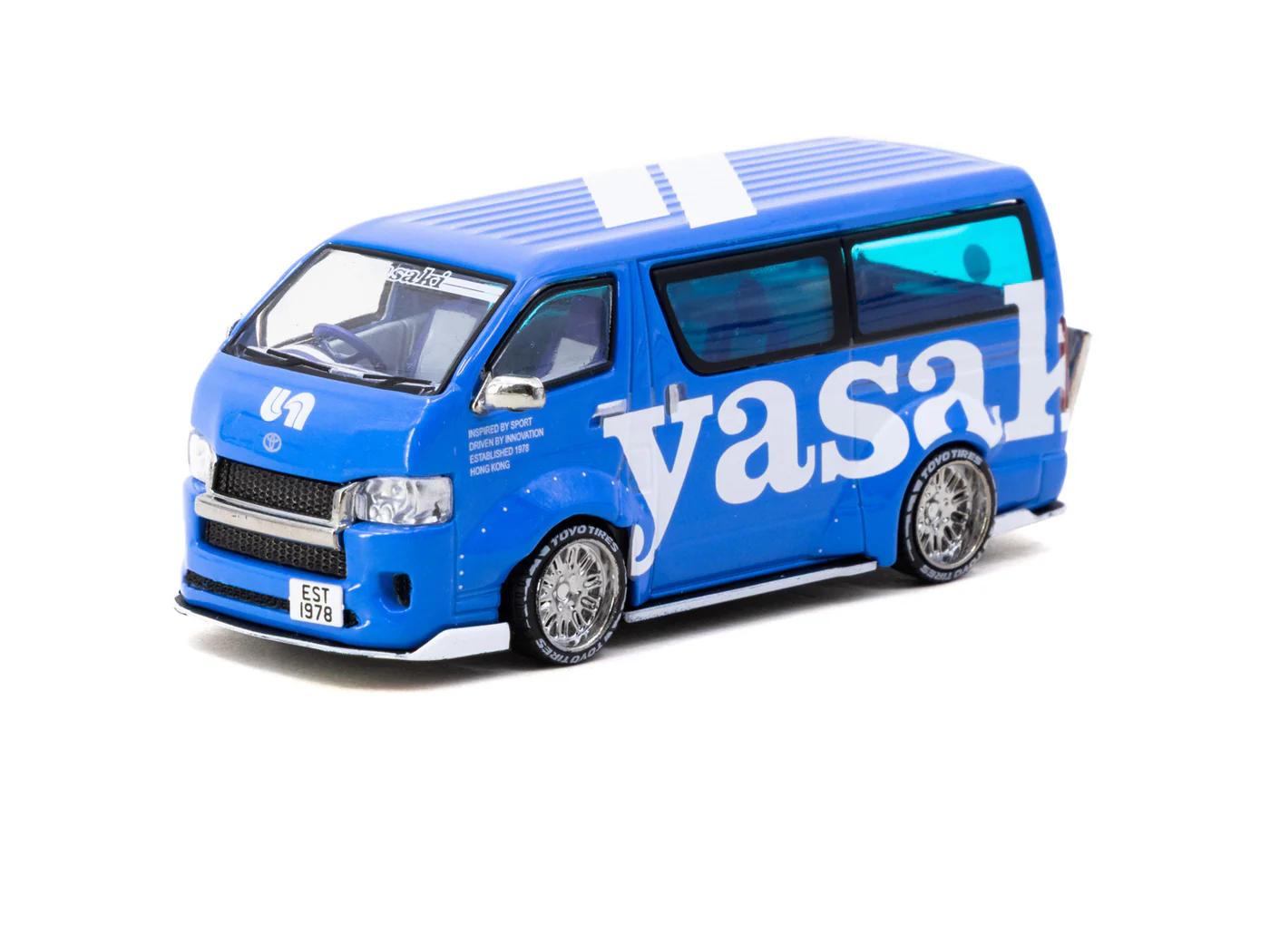 ミニカー TARMAC WORKS 1/64 Toyota Hiace Widebody Diecast 1:64 Toyota Hiace Widebody Yasaki Special Edition