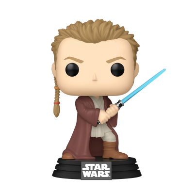 Figura Funko Pop Star Wars com sabre de luz azul