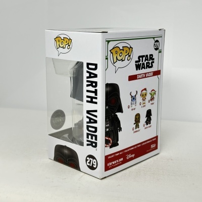 Embalagem Funko Pop! Darth Vader Star Wars com imagens e texto