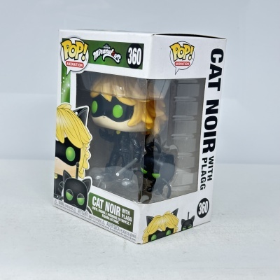 Caixa Funko Pop! Cat Noir da série Miraculous em vinil