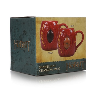 Embalagem de caneca muda de cor temática Hobbit