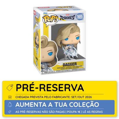 Funko Pop Dagger Marvel Rivals na caixa