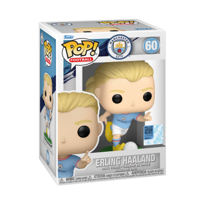 Figura Funko Pop Erling Haaland Manchester City na caixa