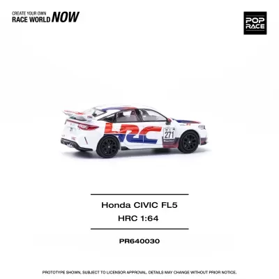 Miniatura de carro Honda CIVIC FL5 HRC 1:64