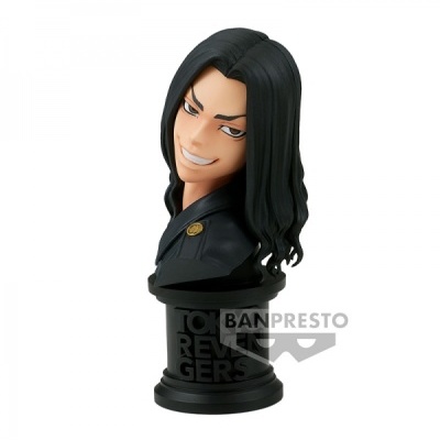 Busto de personagem anime de cabelo preto com base preta TOKYO REVENGERS
